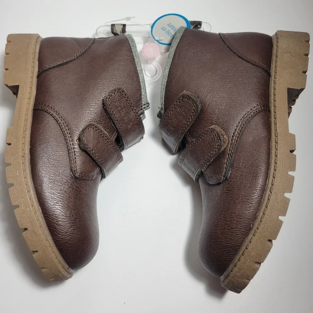 Carter's Toddler Boots Brown Leather Workwear Minimalist Size 1 Little‎ Boy